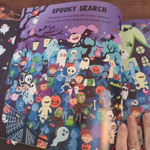 Halloween Book Look There's A Ghost Educational and Colorful Search And Find - Picture 7 of 13